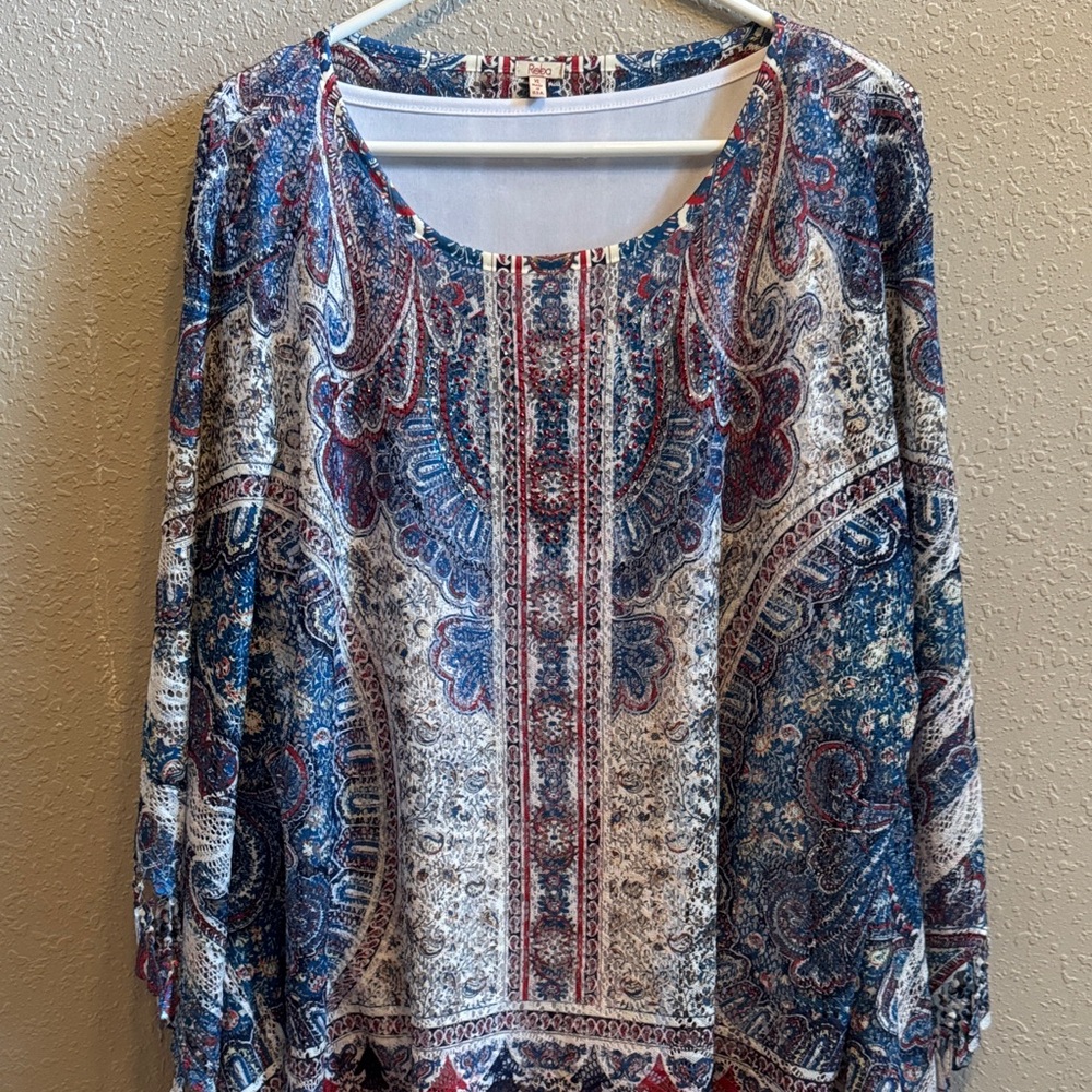 Reba Multicolor Paisley Blouse